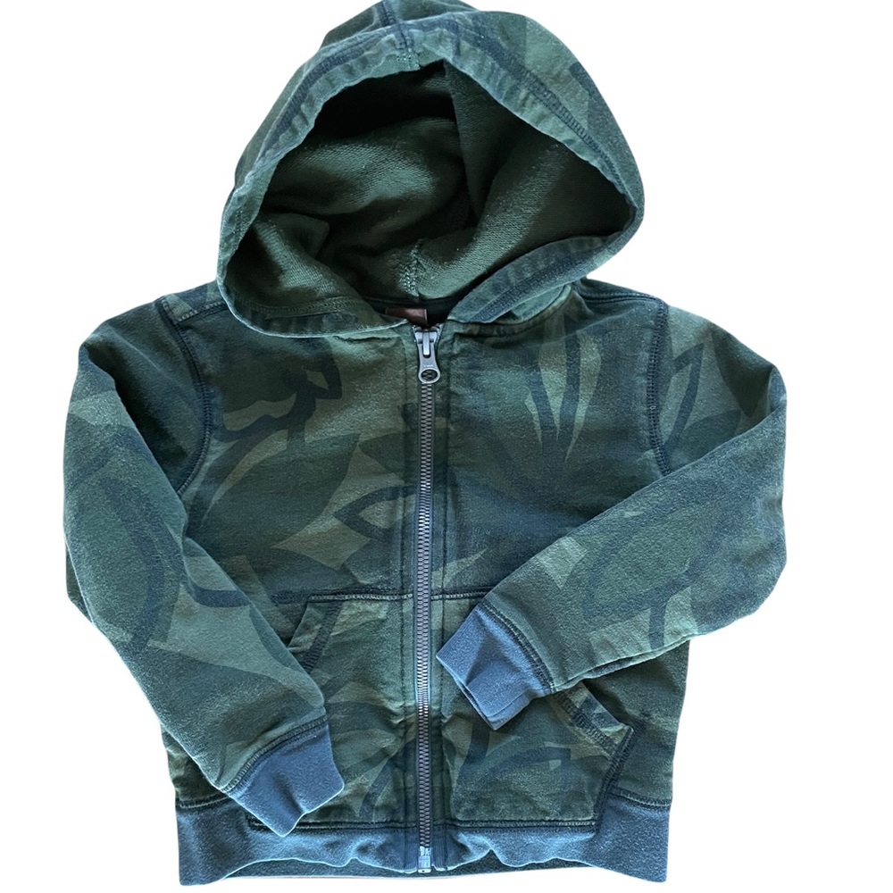 Tea Collection Green Camo Sweatshirt Size 2